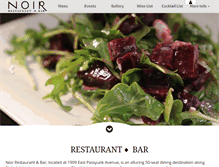 Tablet Screenshot of noirrestaurantandbar.com